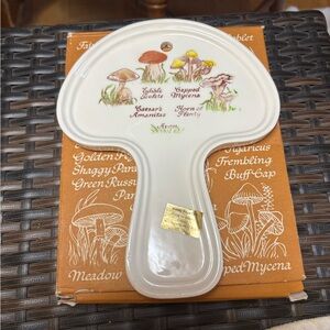 Mushroom Design Ceramic Wall Plaque